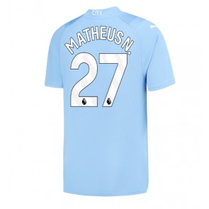 Manchester City Matheus Nunes #27 Koszulka Podstawowych 2023-24 Krótki Rękaw